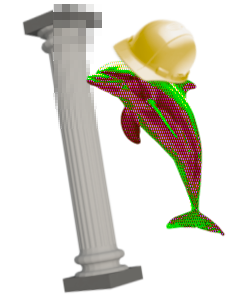 A dolphin telling the user they are lost